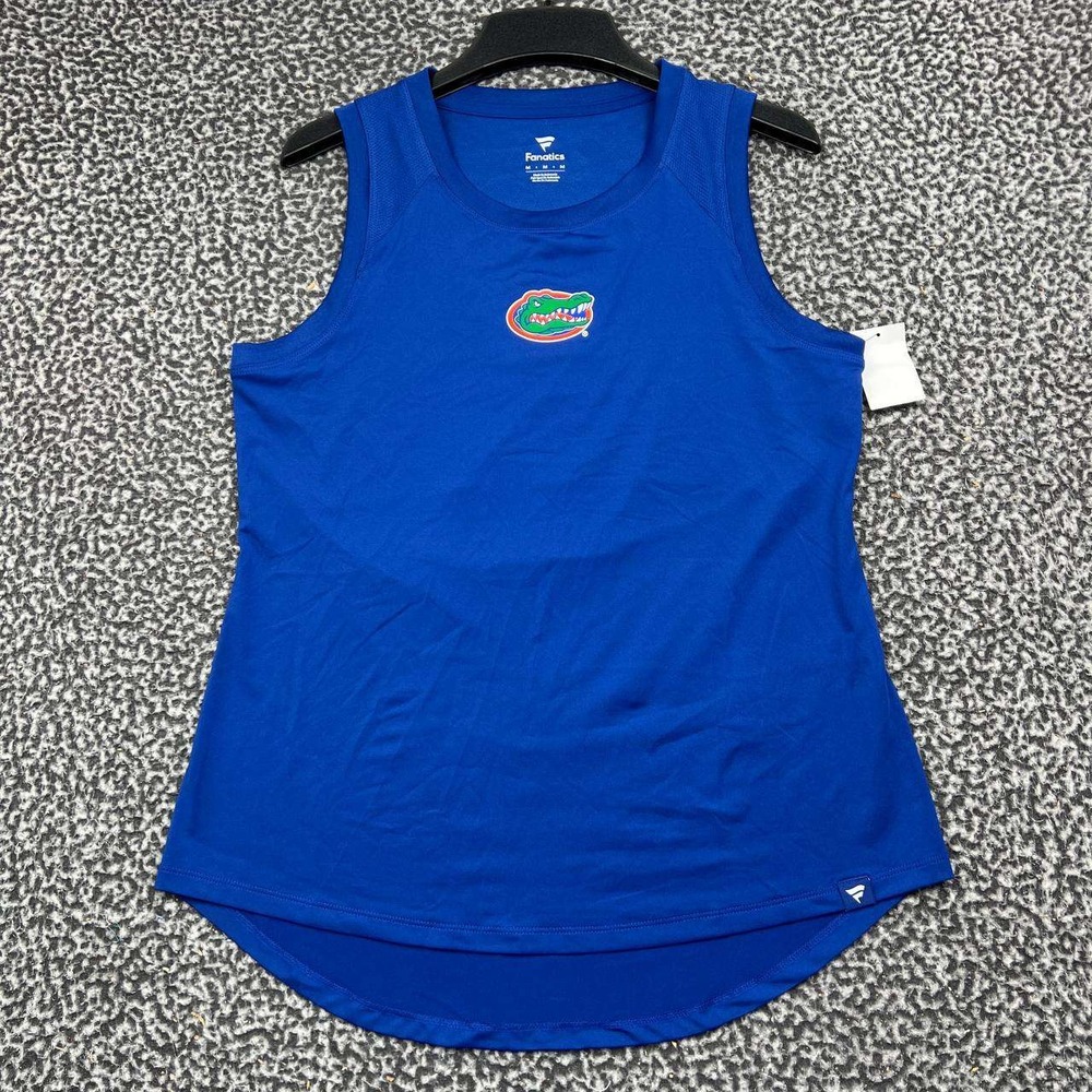 Florida Gators Shirt Women Medium Blue Fanatics Sleeveless Activewear New M
